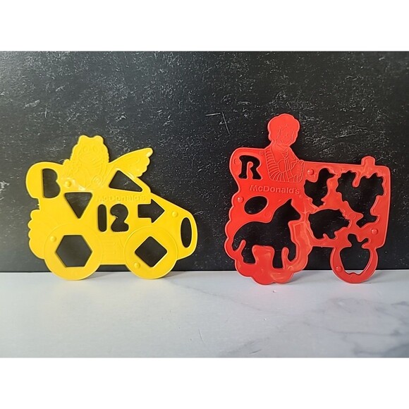 Vintage McDonald's Plastic Stencils 1986 Made In USA - Picture 2 of 10